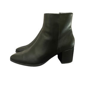 Madden Girl Black Leather Booties